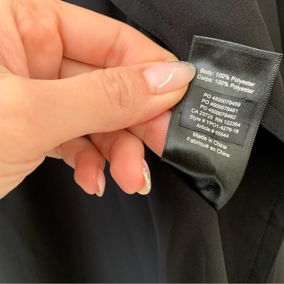 Aritzia Babaton Bascom Lightweight Black Flowy Trench Coat Medium - Picture 5 of 8